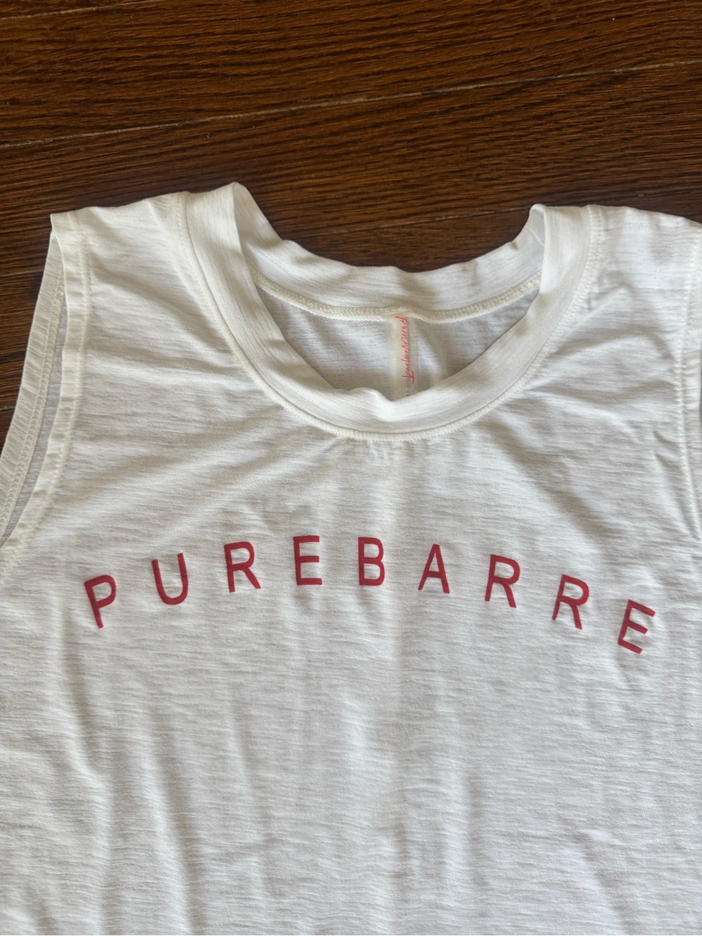 Like new Free People Pure Barre Womens XS White Logo Tank Top